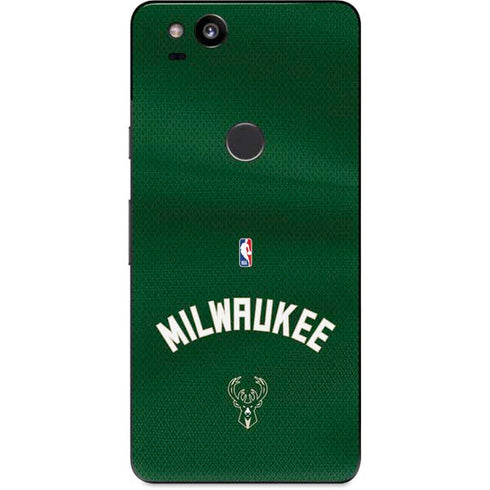 NBA Milwaukee Bucks Jersey Google Pixel 2 Skin